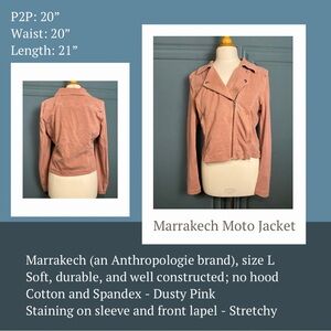 Marrakech Dusty Pink Moto Jacket